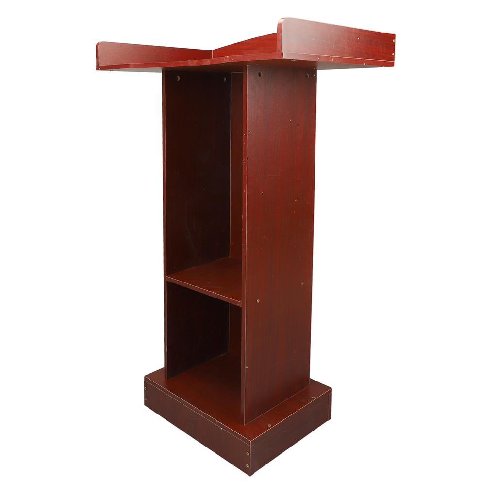 Подиумная стойка красного сандалового цвета, современный минималистский устойчивый кафедральный стол для конференц-зала