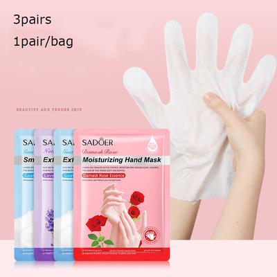 3 пары SADOER козье молоко никотинамидная маска для рук маска для ног увлажняющий продукт для ухода за кожей