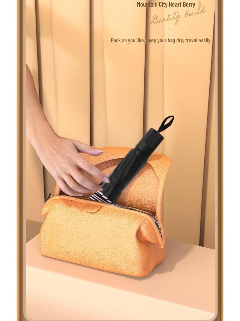 Большой зонт двойного назначения: Защита от солнца и водонепроницаемость, ручное складывание, для женщин - Бесплатная доставка