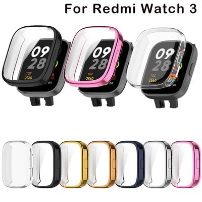 Полный защитный чехол для смарт-часов Redmi Watch 3, защитная пленка для экрана Redmi Watch3, сменные аксессуары, чехол-рамка из ТПУ