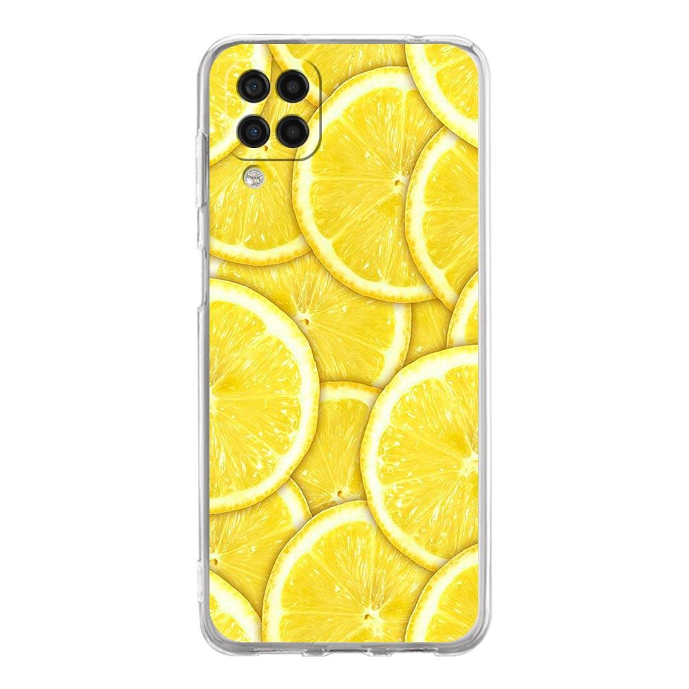 Средиземноморский Лимон Чехол для Телефона Для Samsung Galaxy A51 A71 A21S A12 A11 A31 A41 A03S A13 A33 A73 A53 A52 A32 5G A23 Прозрачная Крышка