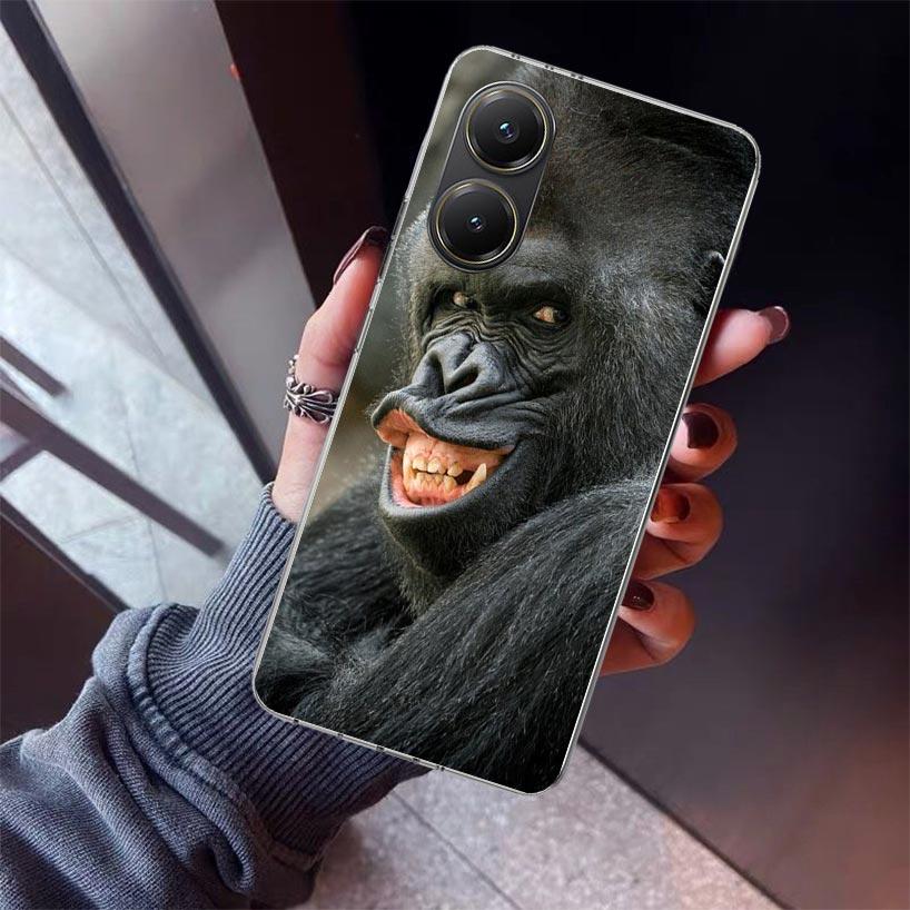 Monkey Memes Phone Case For Xiaomi Poco X5 X6 X7 Pro F7 Ultra M7 Redmi 15C 15 13C 13 12C 12 10 10C 10A 9 9C 9T 9A Cover Poco X3