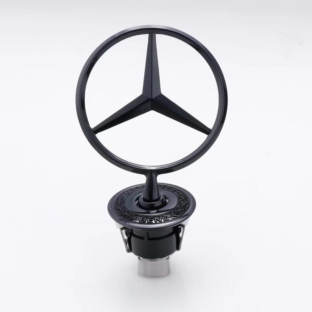 FXIK3 ABSMetal Star Bonnet Hood Logo Emblem Badge For Mercedes Benz AMG Maybach W204 W205 W203 W211 W212 W213 C180 C200 E200 E260L S A