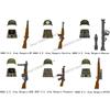 N683-688 N701-706 US Army Soldier Figures Building Blocks Ranger Vietnam Infantry Grunt Gun Helmet Accessories Bricks Toys Gifts