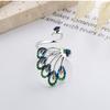 Adjustable Open Ring Men Women Vintage Ethnic Peacock Design Copper Plated Retro Boho Finger Jewelry