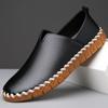Модная обувь ручной работы, мужская, новая, повседневная, модная, тисненая кожа, ретро, британский стиль, мокасины мужские, удобные, без застежек, для отдыха на природе