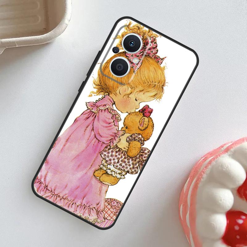 Sarah Kay pattern Case For OPPO Reno 7 8 6 5 4 Lite 8T 4Z 5Z 11 F 10 Pro OPPO Find X6 X5 Pro X2 X3 Neo Cover