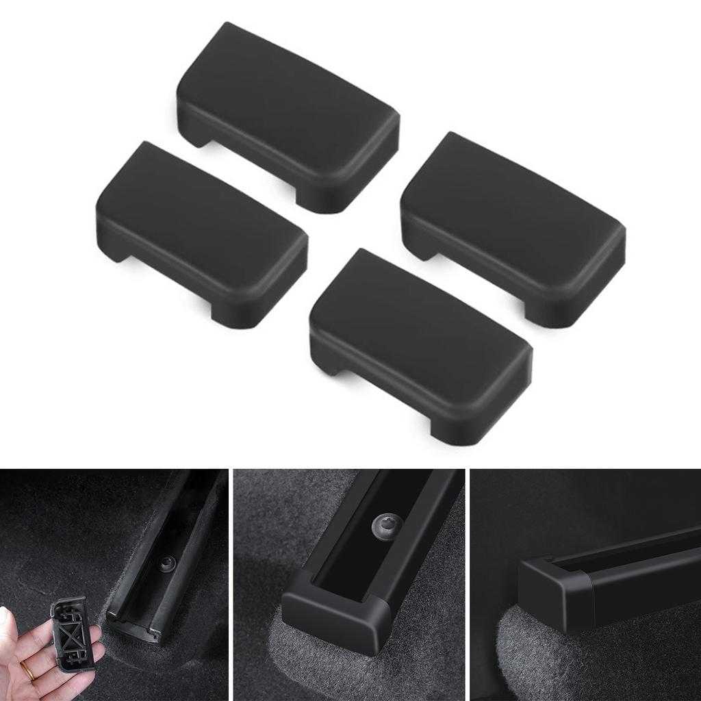 Защита от ударов мягкой резиной на направляющих заднего сиденья, подходит для автомобиля 3/Y, аксессуары для салона автомобиля, 4 шт.