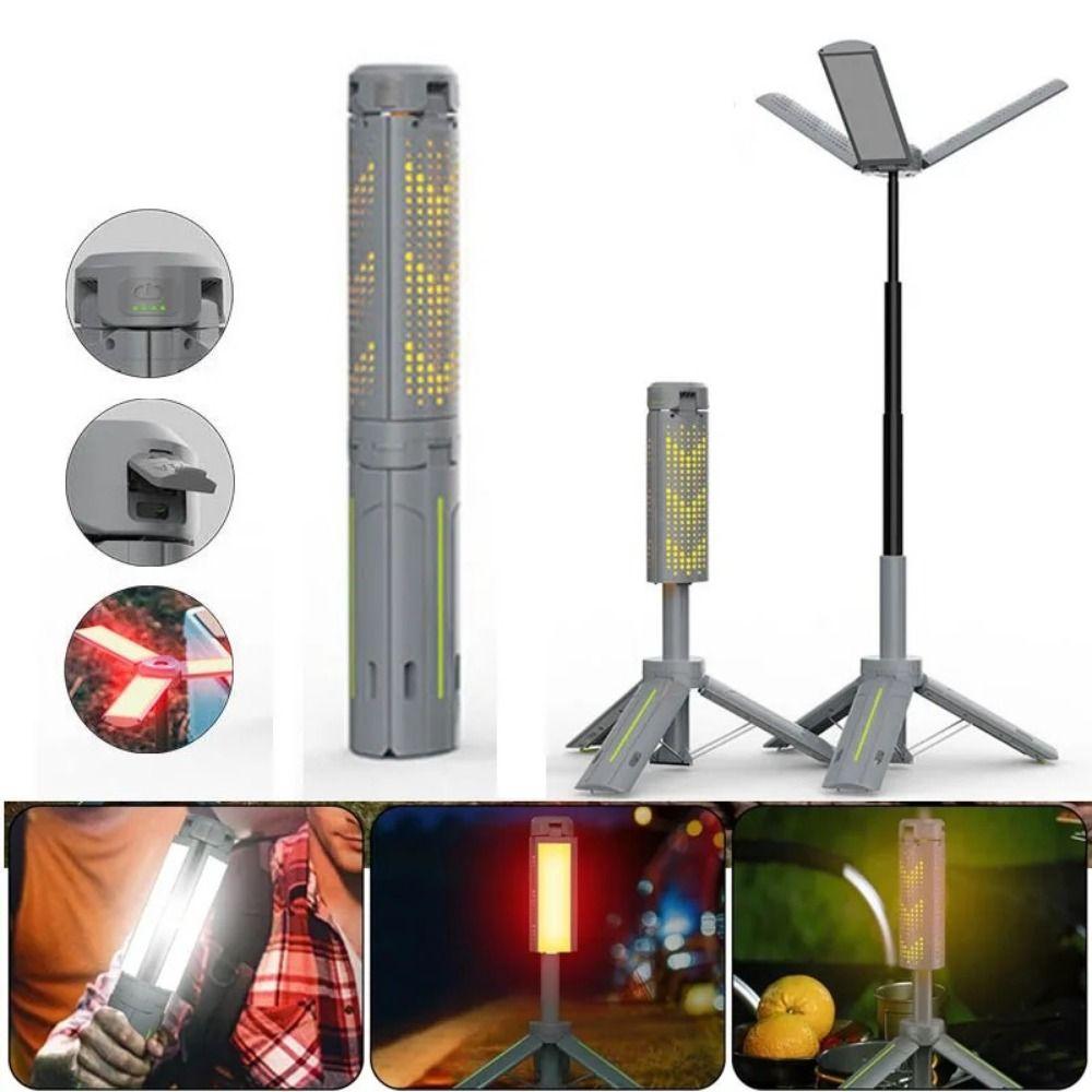 Stepless Dimming Portable Telescopic Lantern Outdoor Waterproof Lamp Outdoor Activities