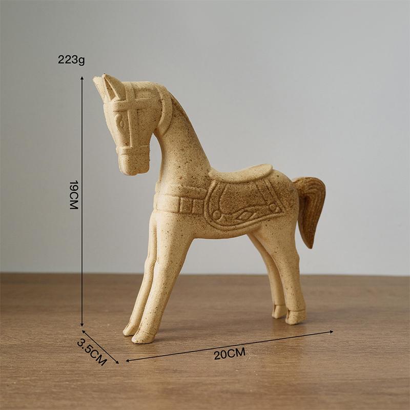Милый декор комнаты с животными Лошадь Кролик Кошка Жираф Деревянные скульптуры Материалы для раскрашивания своими руками Ремесло Домашний декор Фигурка ручной работы Подарки