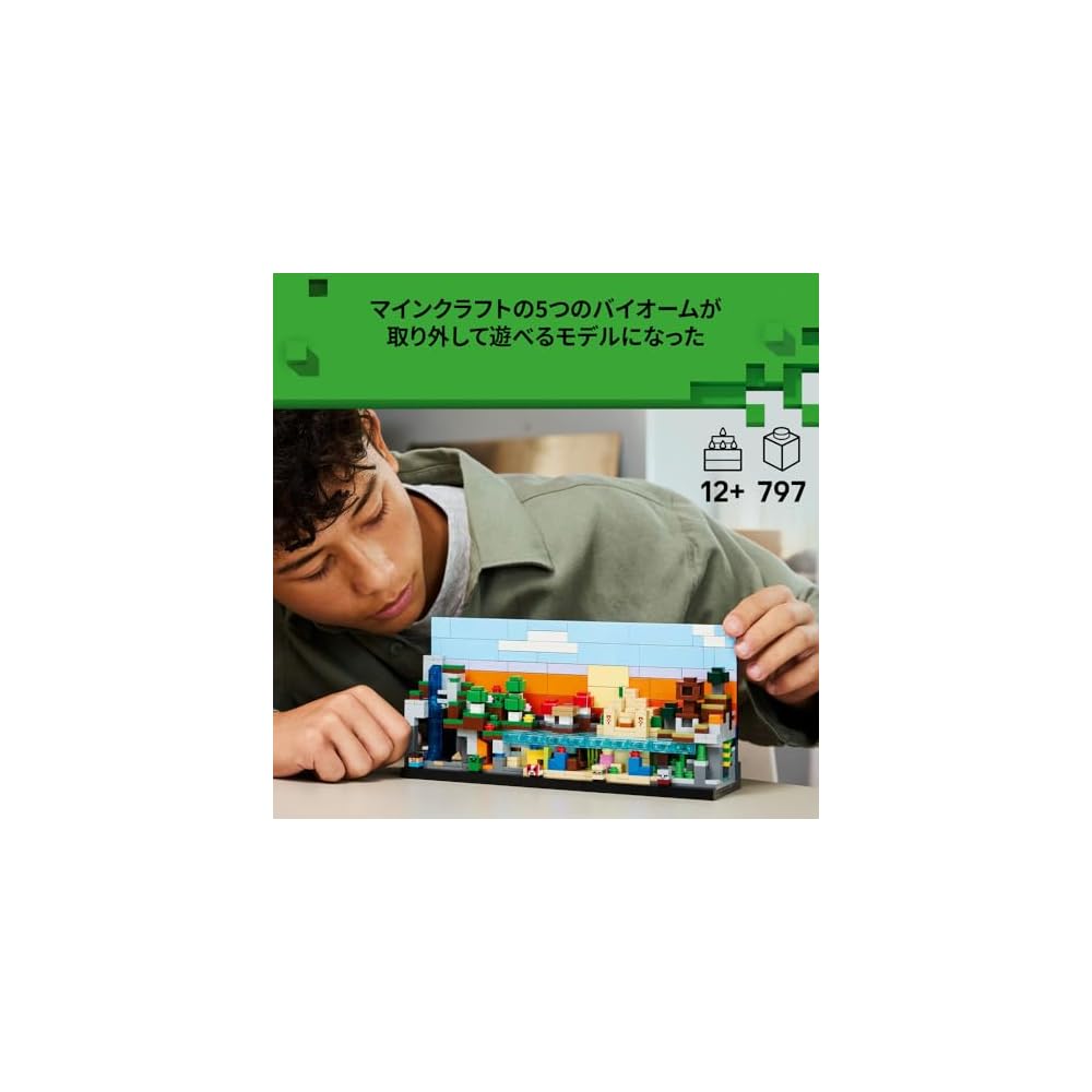 Конструктор LEGO Minecraft Мини-биомы 21589 для детей от 12 лет - Креативная игрушка для мальчиков и девочек