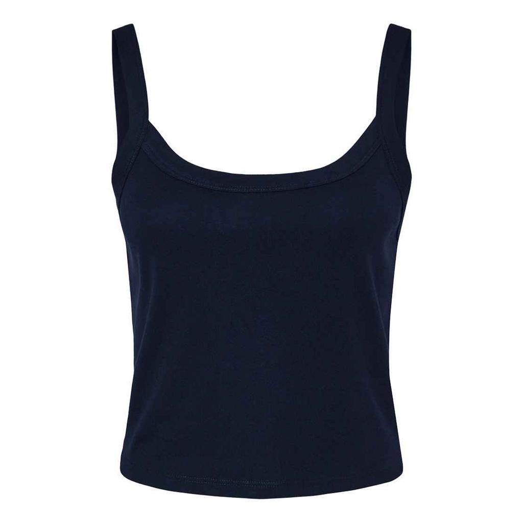 Bella + Canvas Женская майка на тонких бретельках с микро-рубчиком