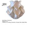 Preserved Flower Container 3D Printed Calla Lily Relief Vase, Mini Decorative Vase for Dried Flowers, Minimalist Matte Soft Texture White Desk