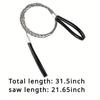 1Pcs Portable Stainless Steel Wire Saw with Finger Handle, Pocket Manual Chain Saw for Outdoor Camping Hiking Survival