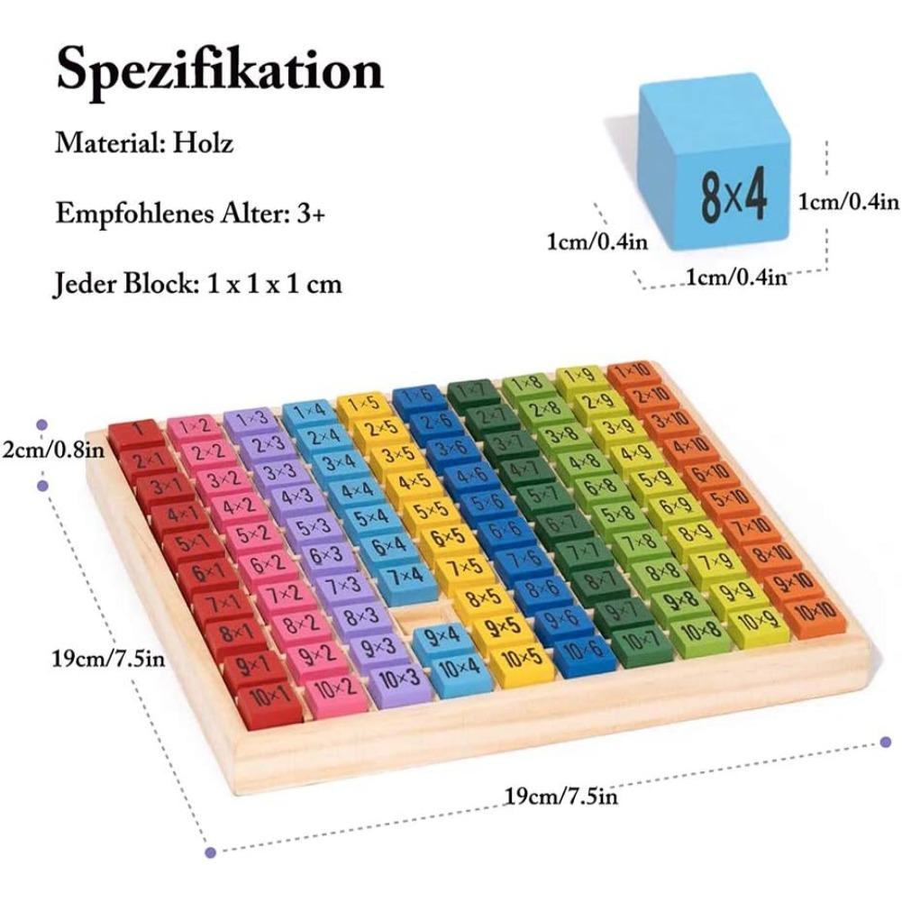 Деревянная счетная доска для изучения чисел 1 x 1, игрушка для изучения математики, красочные деревянные игрушечные броски, вычислительная доска, обучающие математические игры