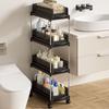 Space Saving Mobile Storage Rack Plastic Gap Storage Rack Creative Trolley Organizer Snacks