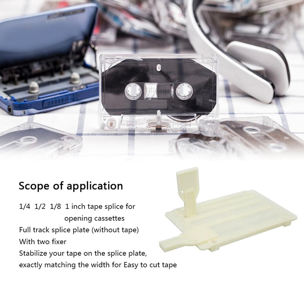 Набор для склейки ленты 1/2 1/4 10 дюймов ABS Набор для склейки кассетной ленты с лентой для склейки для Revoxsonido 1/4 1/2 дюйма