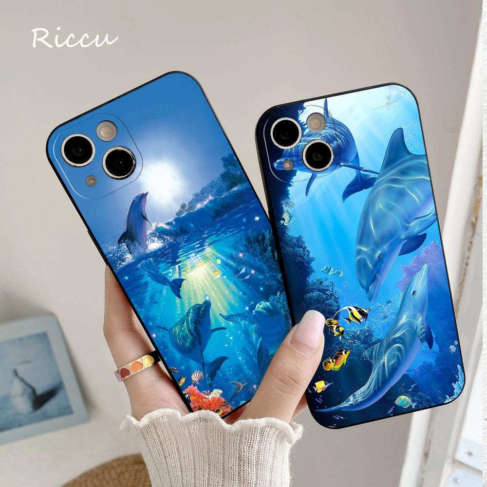 Для iPhone милый чехол для телефона с дельфином ДЛЯ iPhone 14 11 12 Pro 8 7 Plus SE X Pro 14 MAX 12 13 MINI XR XS iphone 14 Мягкие чехлы для телефонов