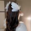 Pearl White Swan Hairpin Balletcore Ballet Pearl Barrettes Jewelry Feather Hair Clips  Women
