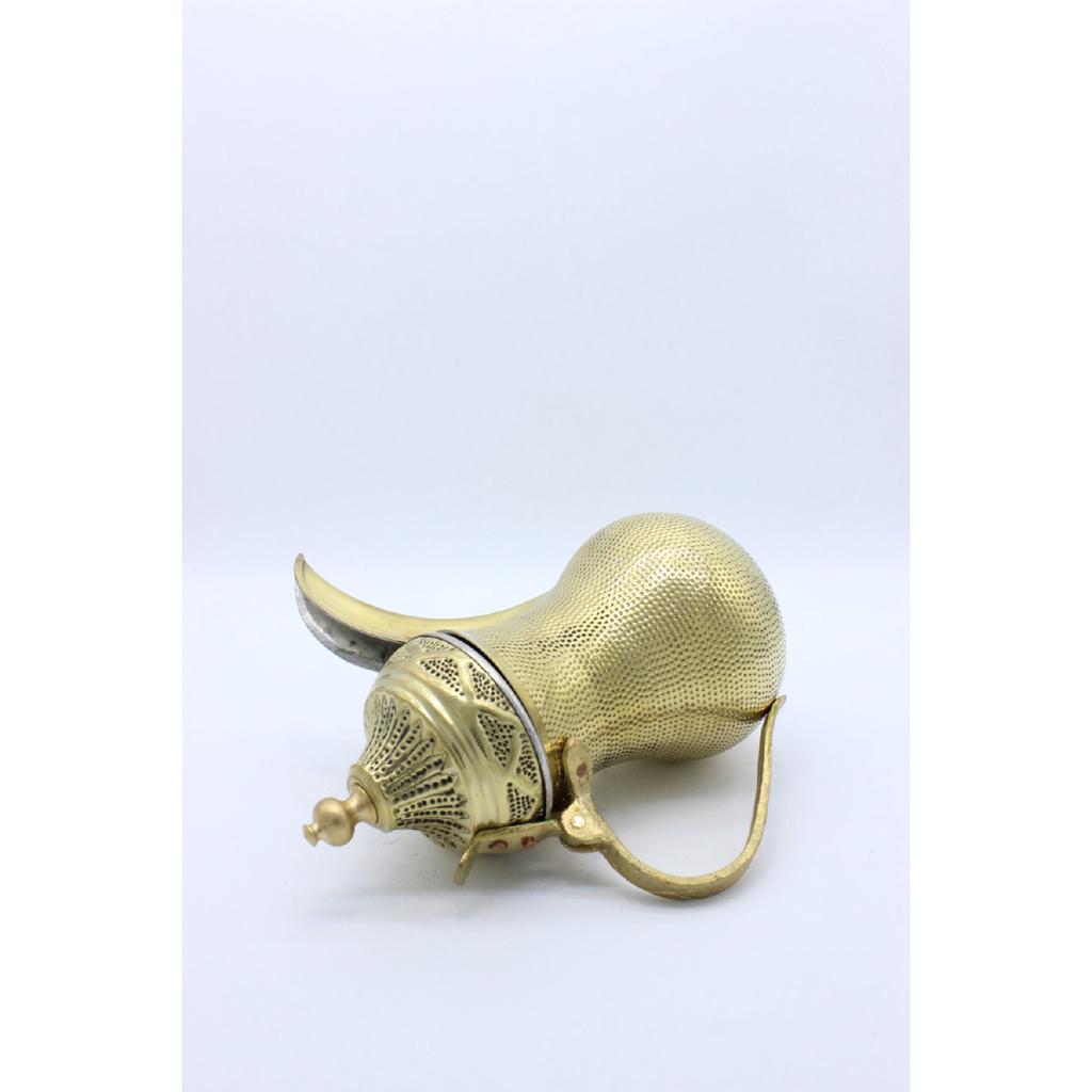 Латунь татуировки руки отрегулировала цвет золота кофейника Далла Мрра 29 см