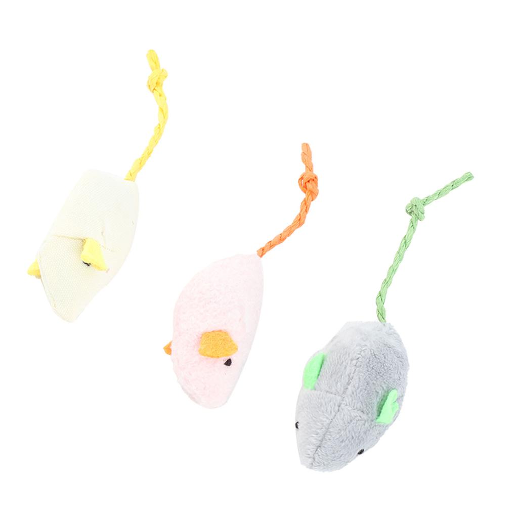 Plush Mouse Toy Simulation Interactive Cat Mouse Toy for Indoor Cats and Kittens