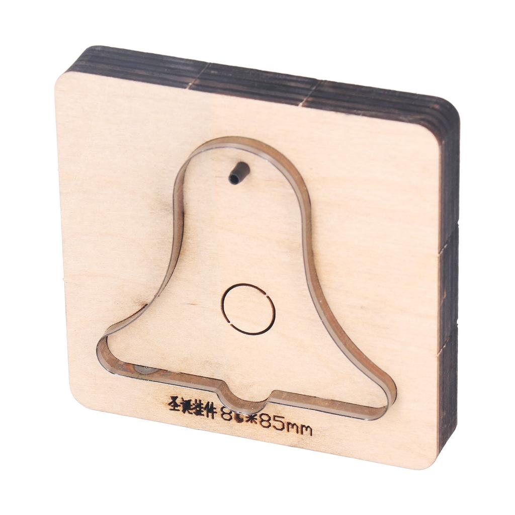 Кожаный вырубной штамп Подвеска-колокольчик с перфорацией Сплав Дерево Кожа Форма для пробивки для поделок DIY