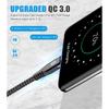 Кабель Type-C 1 м / 2 шт. Совместимость с PD 60 Вт Быстрая зарядка (Кабель USB C и USB C) iPhone 17 16 15 Симв...