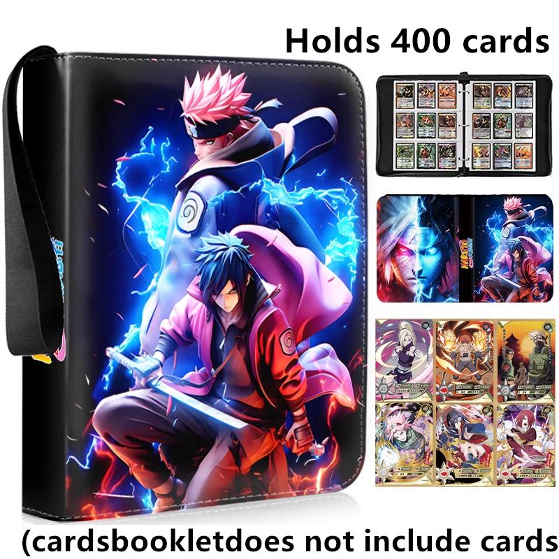 400pcs/900pcs Naruto Card Album Book Folder 4/9 Card Slots Collections Zipper Double Pocket Zipper Card Binder Holder