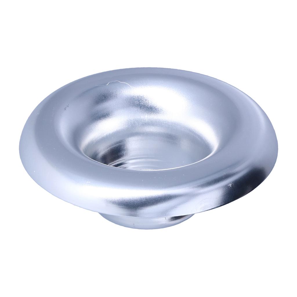 4in Cold Air Intake Turbo Horn Velocity Stack Adapter Decoration CNC Aluminum Car AccessorySilver