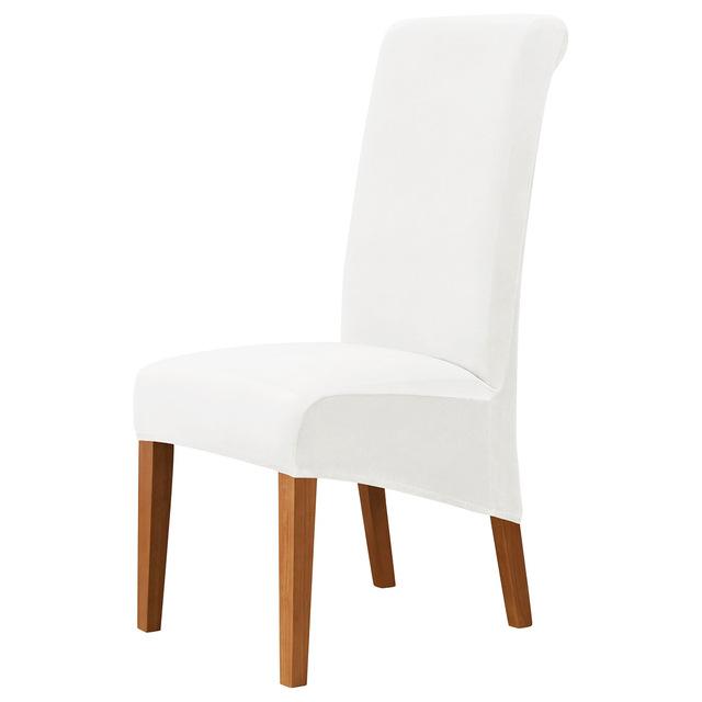 High Back Universal Velvet Chair Cover Stretch Soft Chair Covers For Dining Room Wedding Hotel Home Decor Seat CaseSize