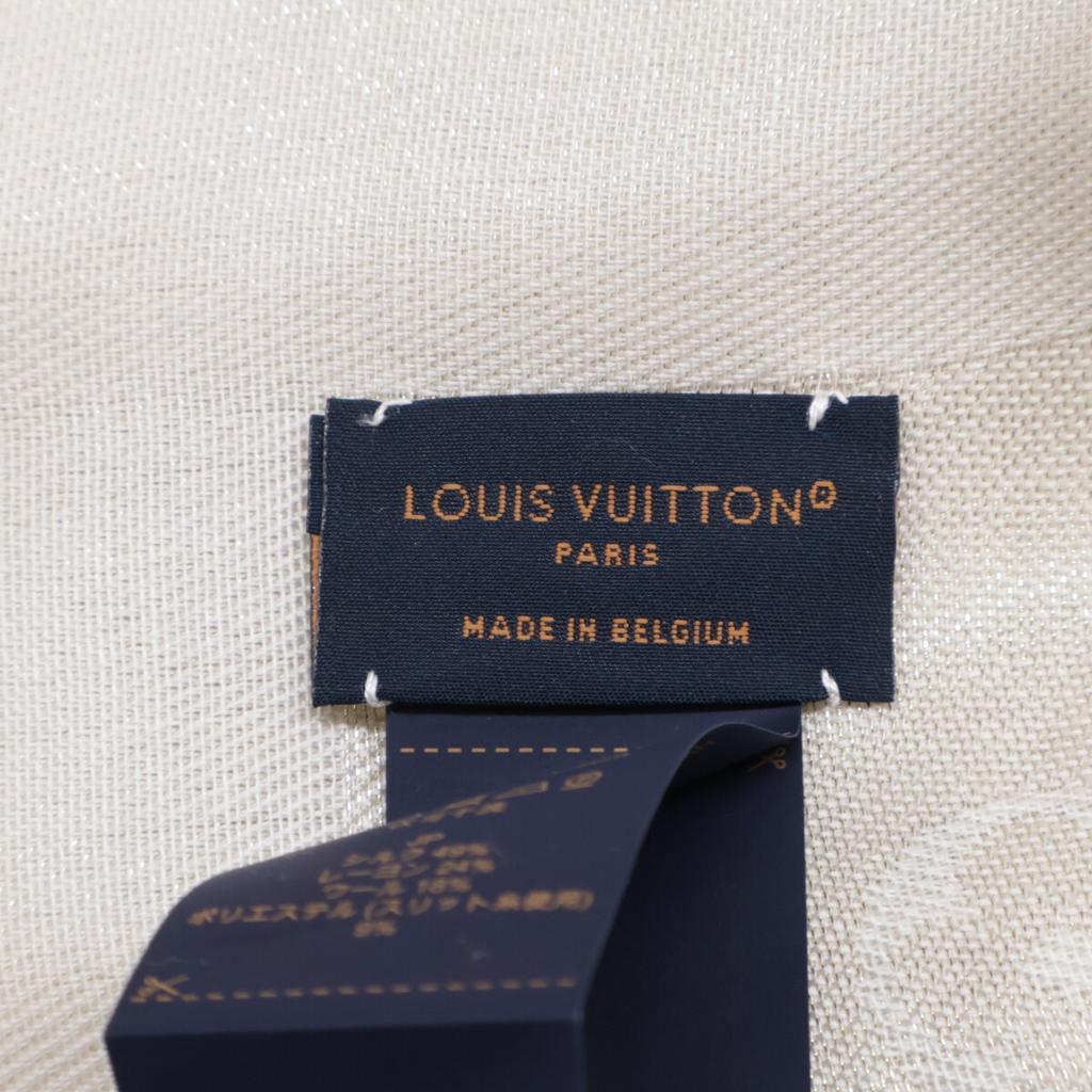 Louis Vuitton [/Domestic Genuine] 2023 M74026 Monogram Shine Fringe Shawl Stole BronUsed