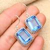 Фантастический танзанит, ювелирные изделия из стерлингового серебра 925 пробы, серьги ручной работы для свадебного подарка