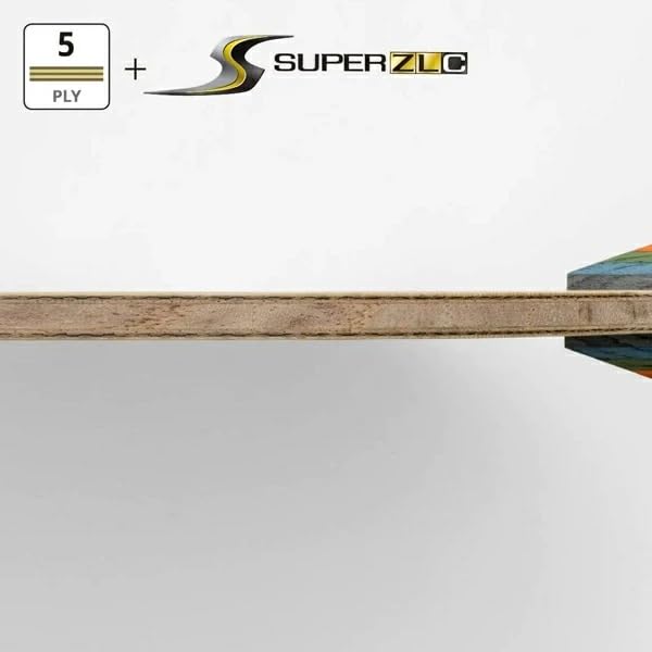 Ракетка для настольного тенниса с наклейкой Table Tennis Lin SUPER ZLC, Butterfly, Yun-Ju, (Флорида)