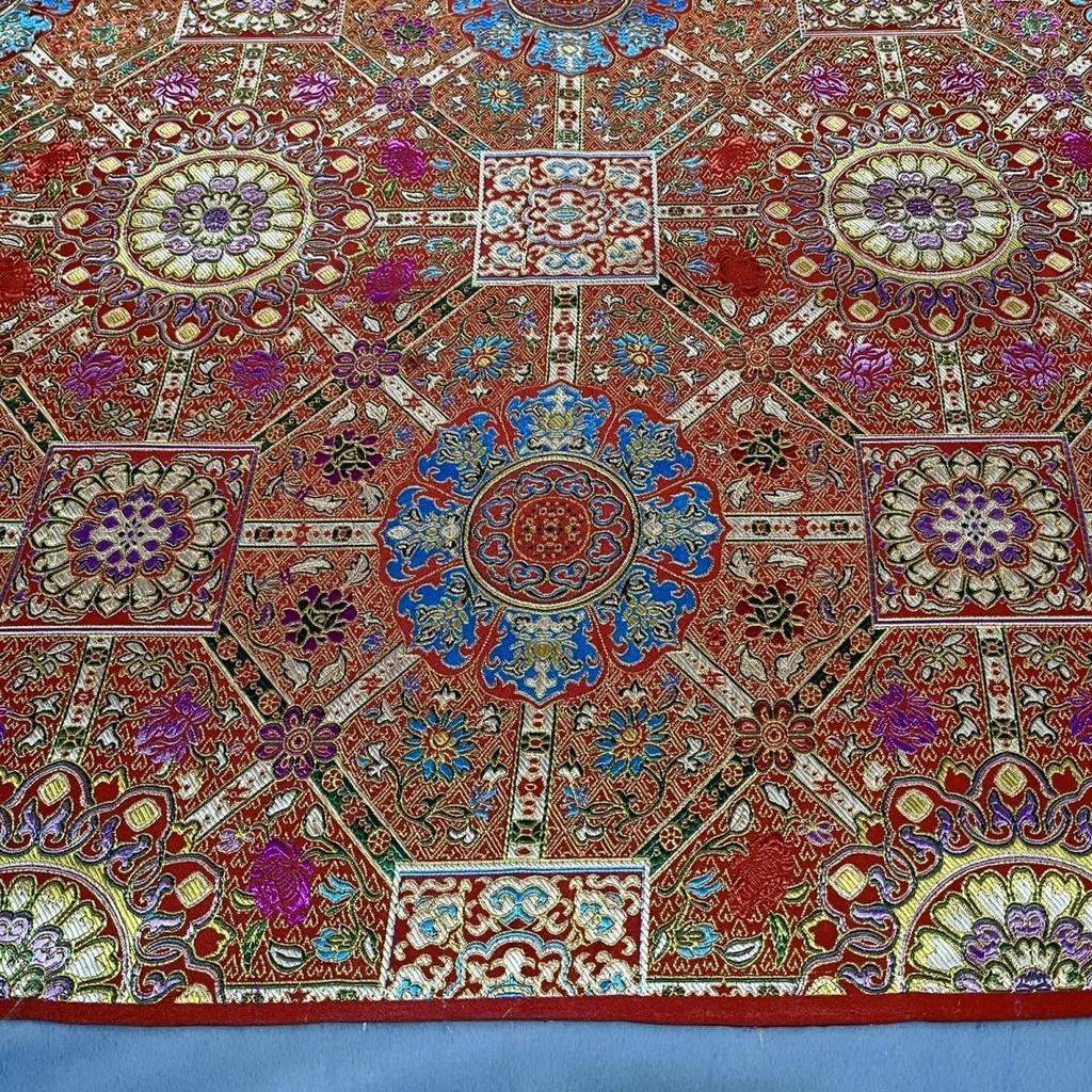 Жаккардовая парчовая ткань Дамаск Китайский стиль Ципао Монгольский халат Тибетский халат Буддийские костюмы Сделай сам Ручная работа