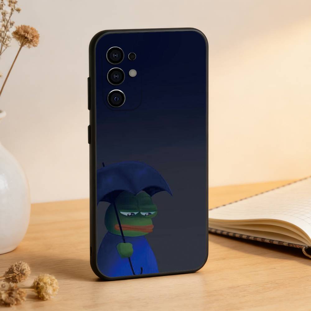 Смешной Чехол Для Телефона Лягушонок П-ПЕПЕ Для Samsung S25,S24,S21,S22,S23,S30,Ultra,S20,Plus,Fe,Lite,Note,10,Черный Чехол