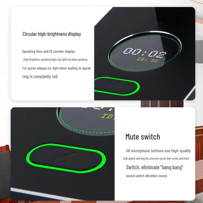 Runpu RP-YS6660 Wired Gooseneck Conference Microphone System (CN version)