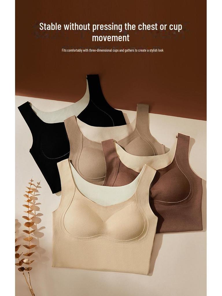 Женский двухсторонний бархатный теплый жилет с бесшовной нагрудной подкладкой - идеальное нижнее белье для осени и зимы