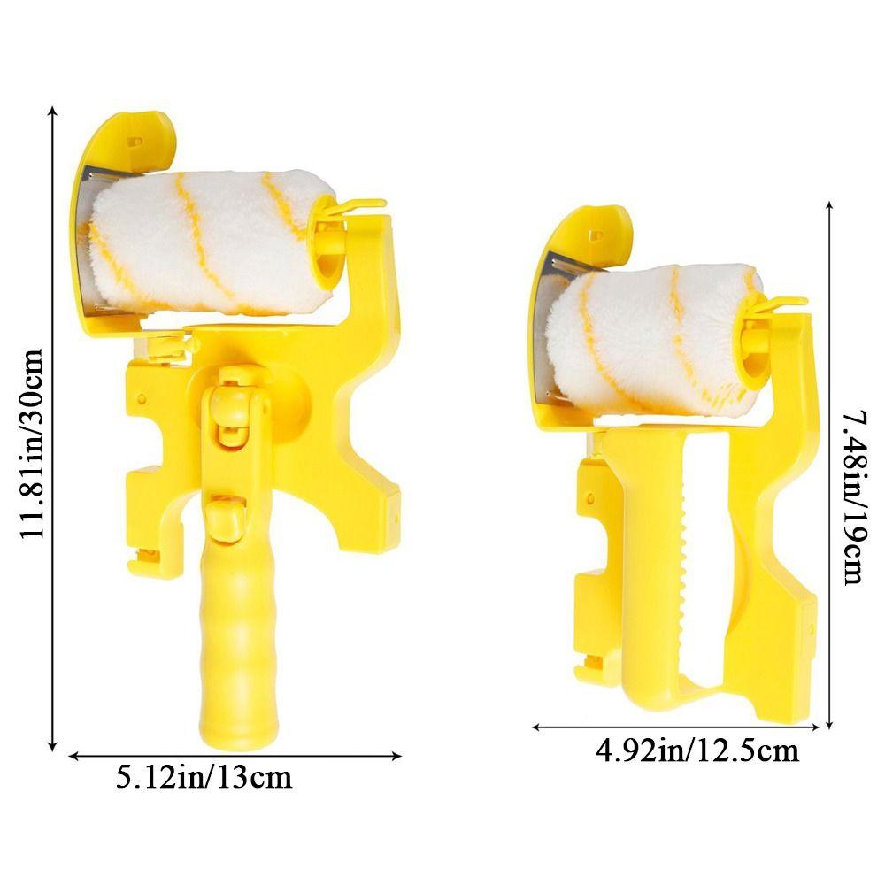 Multiuse Hair Brush Hand-held Wall Corner Brush Roller Paint Brush with Roller and Brush