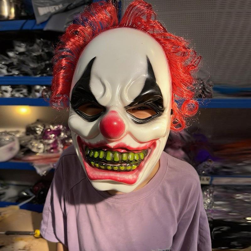Хэллоуин Маска Ужаса Смешная Косплей Ролевая Маска Демон Ужас Карнавальная Вечеринка Костюм Реквизит