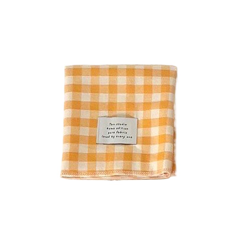 1PC Cotton Plaid Placemat Kitchen Decor Checkered Tablemats Ins Grid Series Meal Mat Photography Props 38x28cm