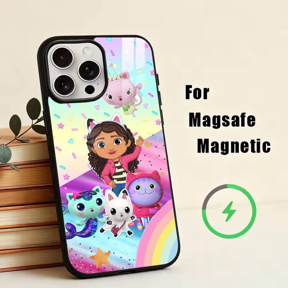 G-Gabby Cats Phone Case For iPhone17,16,15,14,13,12,11 Plus,Pro Magnetic with Magsafe Wireless Charging