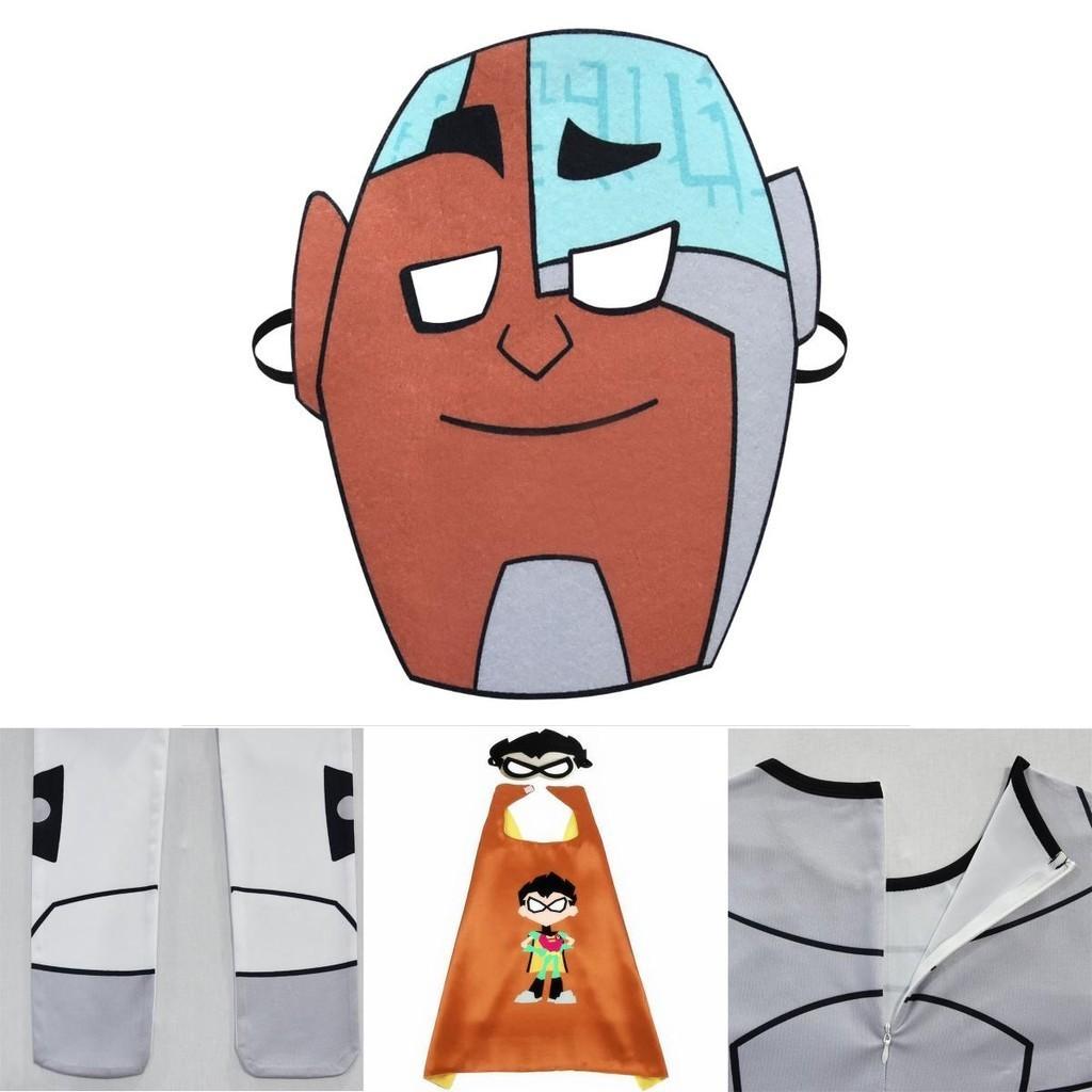 Привлекательный костюм Киборга из Юных Титанов для мальчиков, идеально подходящий для косплей-мероприятий супергероев