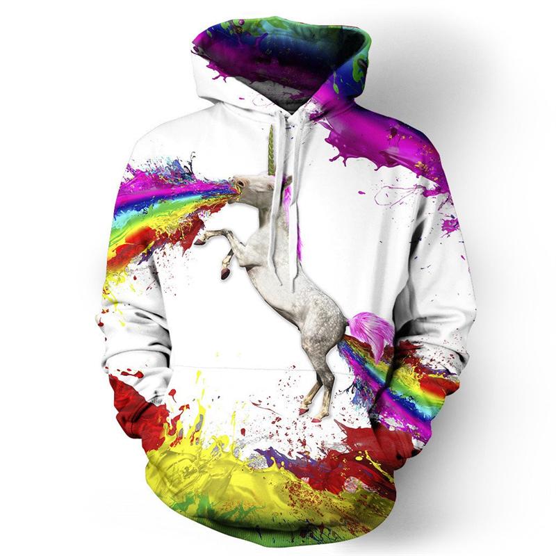 Colourful Graffiti 3D Graphic Hoodies For Women's Sweatshirts Casual Fashion Pullovers Hooded Designer Clothes Sweatshirt Tops