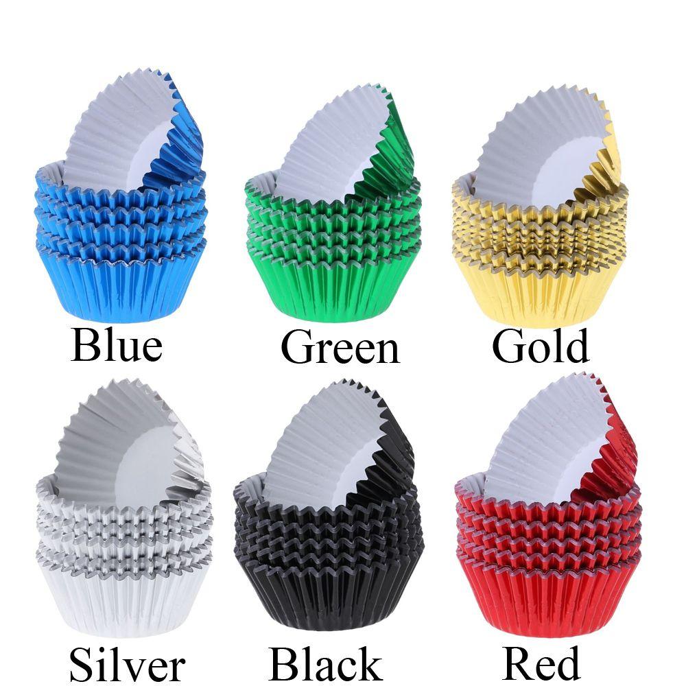 Товары для вечеринок Кухонные принадлежности Вкладыш Оберточная бумага Алюминиевая фольга Формочка для торта Кекс Маффин Коробки