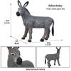 Kids' Wild Animal Figures: Lion, Tiger, Cow, Goat, Rhino, Horse, Leopard, Elephant - Plastic Educational Toys
