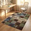 Dog Theme Crystal Velvet Rug Personalized Custom Name Text Soft Floor Mat Home Decor