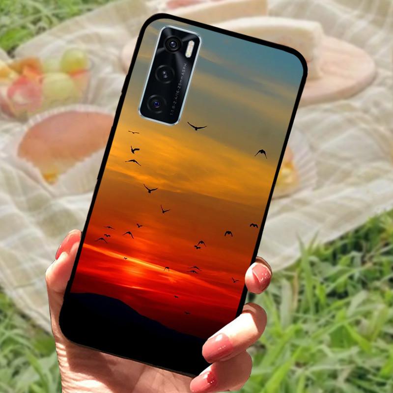 Для Vivo V20 SE Чехол-бампер V2022 V2023 Силиконовый Мягкий Мраморный Черный Бампер Funda Coque для Vivo V20 2021 V 20 V20SE V2025 V2024
