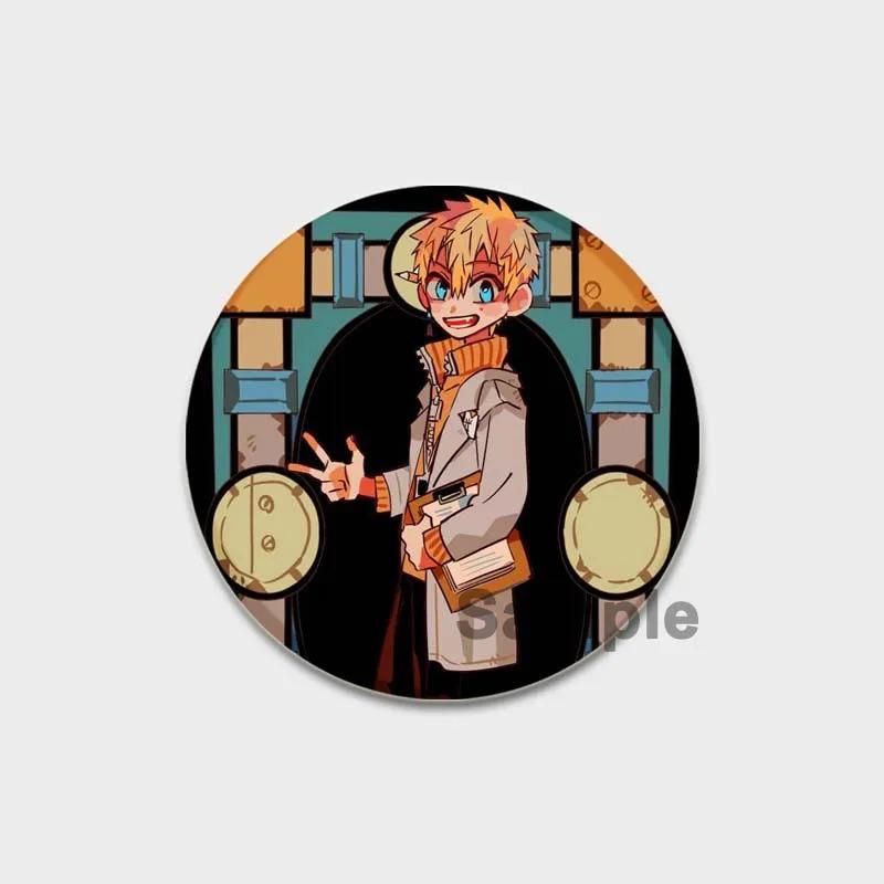 32/44/58 мм эмалевые булавки ручной работы, ювелирные аксессуары, аниме-брошь-булавка в виде унитаза Ханако-кун для одежды, украшения для рюкзака, значок для косплея