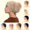 Fashion Shiny Rhinestone Cotton Modal Inner Caps Hat Women Muslim Hijab Underscarf Jersey Caps Islam Turban Female Headscarf