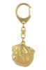 Pug II - Gilded Key Ring with Dog, Handbag Decoration, Luxury Accessory by Art-Dog Brand